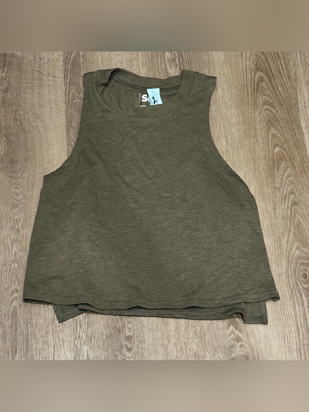 SO Olive Green Muscle Tank Top - Women's